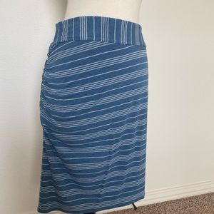 Athleta casual blue/white skirt, size S